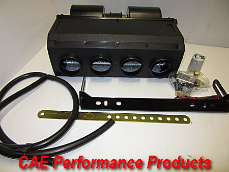 Air Conditioner only. Behind Dash Unit complete with fittings. Airflow 393 CFM - Dimenstions Width 375mm x Depth 270mm x Height 150mm. We can also supply other fittings required to fit up your A/C unit.