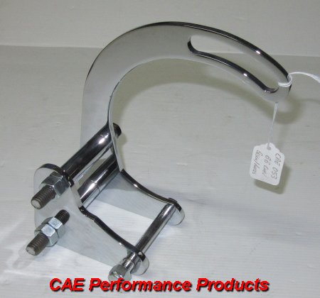Low mount Chev big block - suit Bosch & ND alternators - chrome