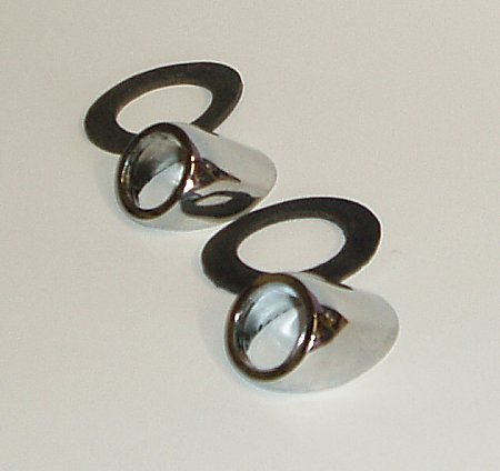 ACCESSORIES - CHROME BEZELS. WILL FIT MOST APPLICATIONS INCLUDING COBRAS AND STREET RODS