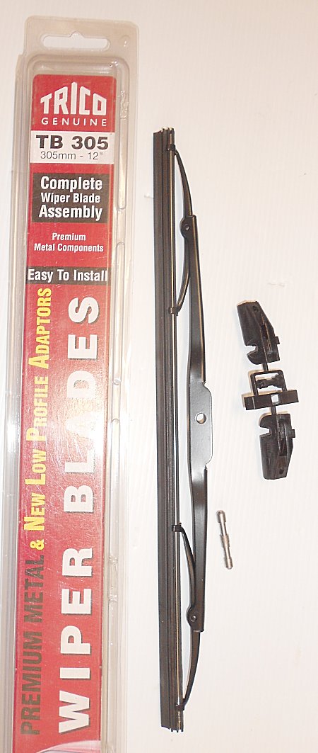 ACCESSORIES - POLISHED STAINLESS STEEL WIPER ARMS - CURVED BLADE 12in