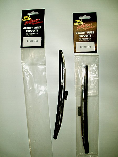 ACCESSORIES - POLISHED STAINLESS STEEL WIPER BLADES - 10in