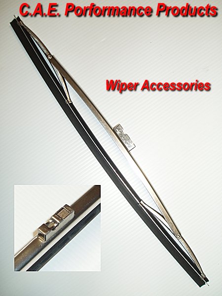 ACCESSORIES - POLISHED STAINLESS STEEL WIPER BLADES - 12in