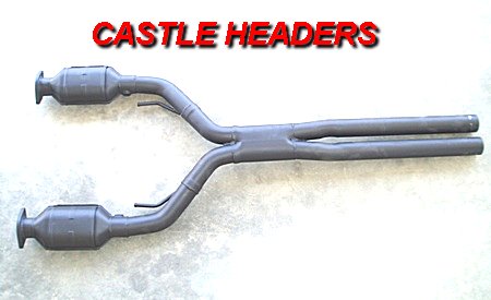 COMMODORE VE CONNECTING PIECE FOR GEN IV 6ltr HEADERS. INCLUDES 2 1/2in. HI-FLOW CAT CONVERTERS. TO BE USED WITH CH-100 HEADERS