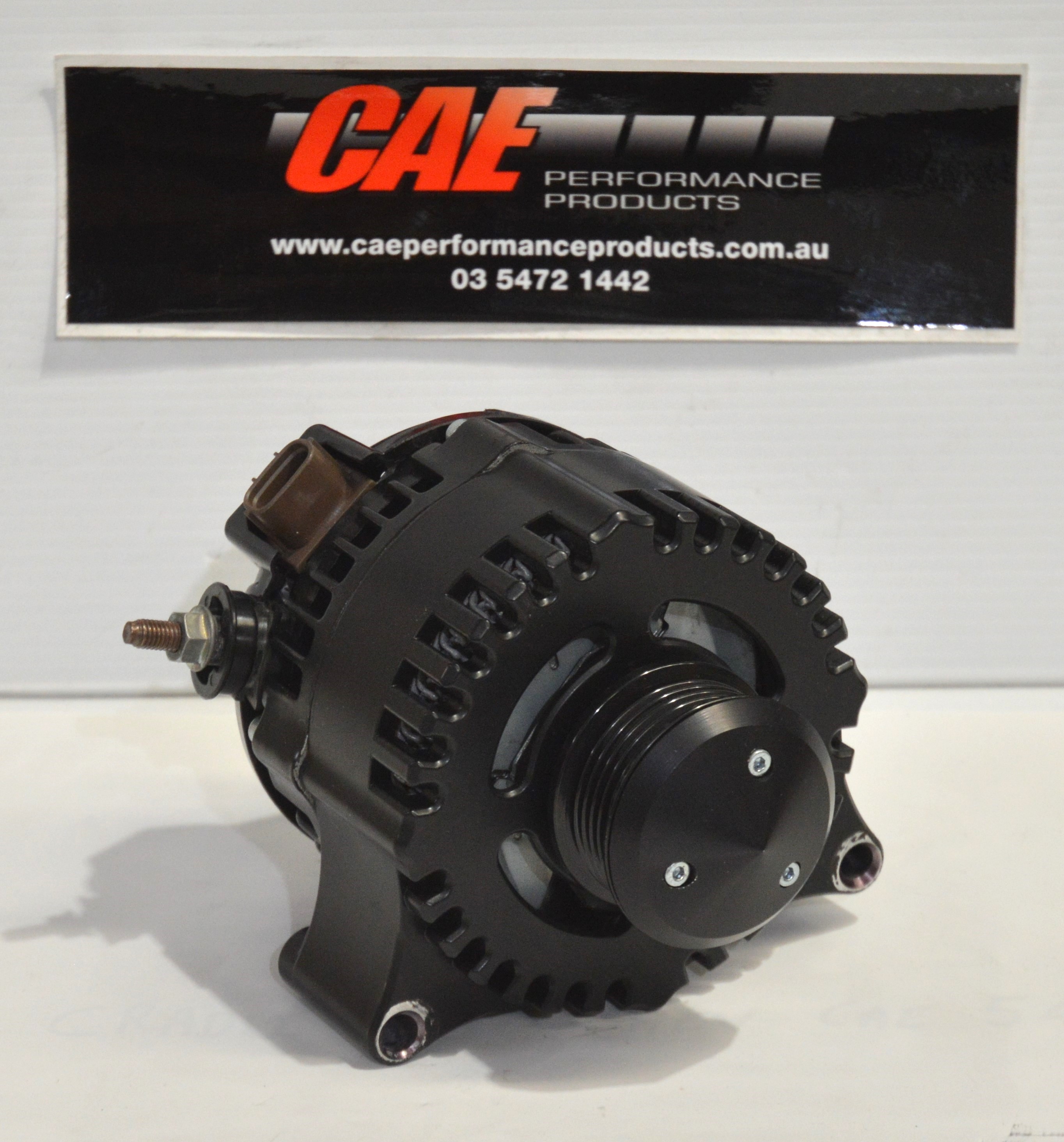 Hi-Tech Alternator Replacement Suit Chev Holden Commodore LS1-LS2-LS3-LSA - Black finish. Charges 270amps at 14 volts. Based on 3>1 Pulley ratio