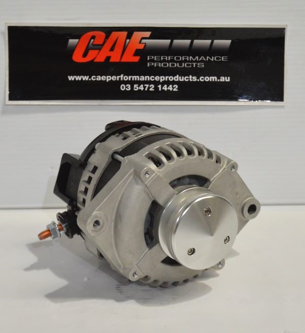 Hi-Tech Alternator 270amp suits Chev Holden Ford. Charges 270amps @ 14.2 volts. 1 wire regulator