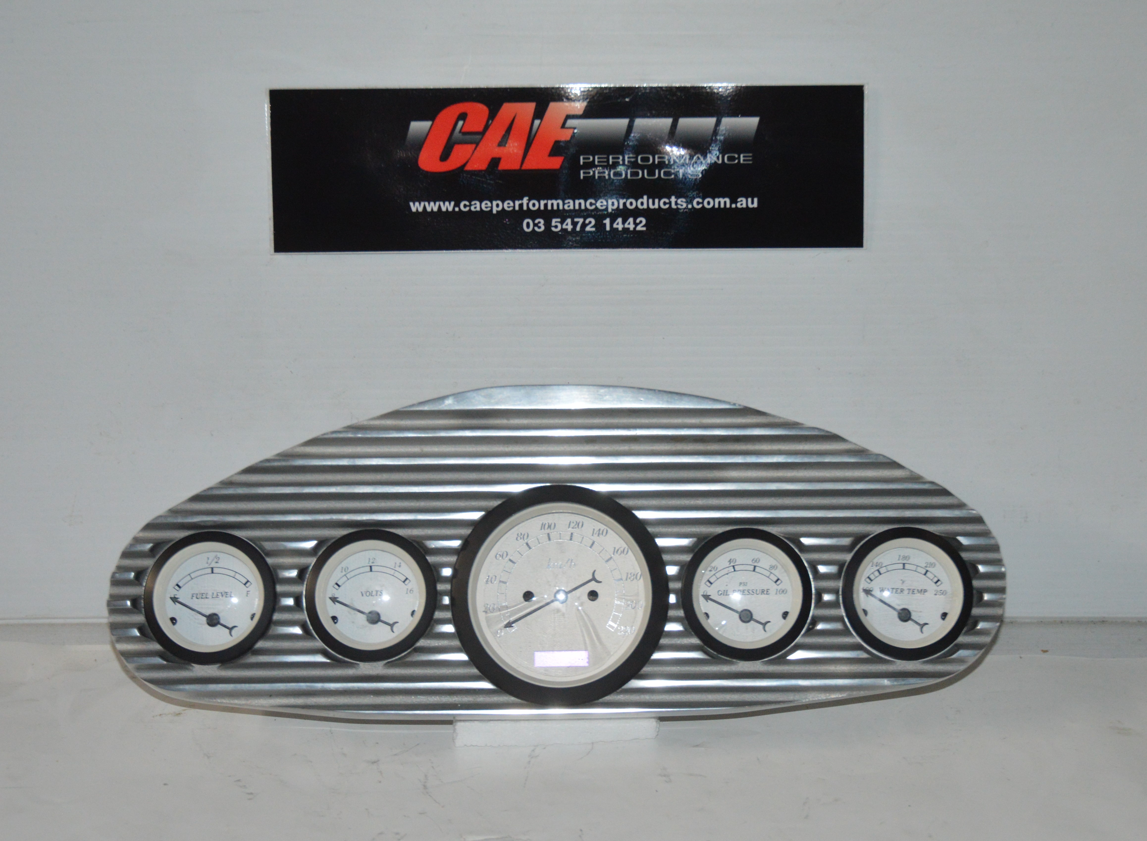 5 hole finned alloy dash panel