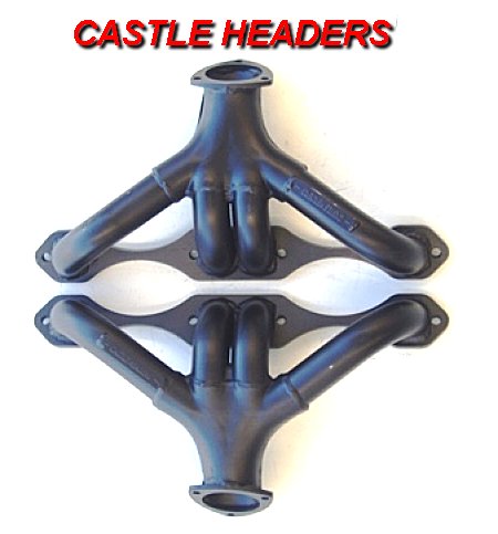CHEVROLET SMALL BLOCK WITH INLINE PIPES FOR EXTRA CLEARANCE 1 5/8in. PRIM.