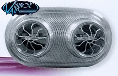 Slyder series all Aluminium machined double louvre 4.31in. x 2.31in.