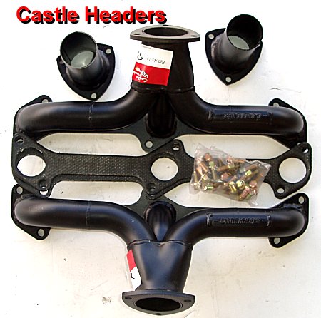 FORD V8 SIDE VALVE BLICJ HUGGERS 1 5/8in PRIMARIES 2 1/2in FLANGED OUTLET