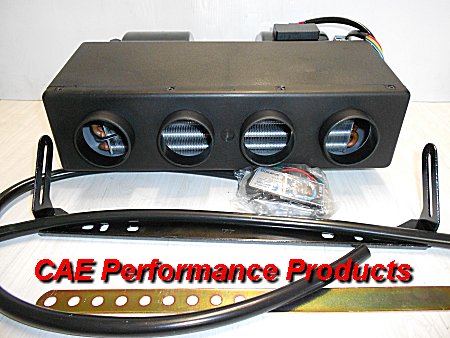 Air Conditioner and Heater. Behind Dash Unit complete with fittings. Airflow 359 CFM - Dimenstions Width 375mm x Depth 270mm x Height 150mm. We can also supply other fittings required to fit up your A/C unit.
