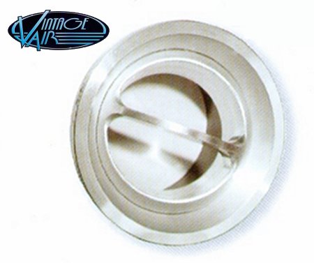 All Aluminium swivel ball louvre with Brushed Aluminium finish 2.625in. outlet dia.