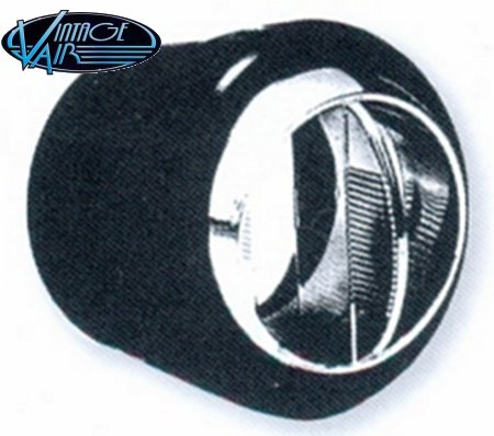 Black Thru-Dash mount louvre 2.875in. dia for 2.5in. hose