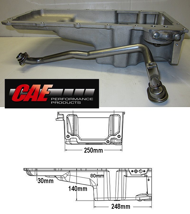 Aluminium Sump to suit Chev/Holden LS1 2 3 & LSA INTO HOLDEN HQ-WB AND TORANA LH LX & UC