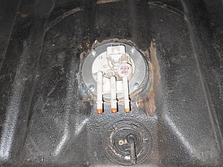Holden HQ-WB modified fuel tank for an In-Tank Fuel Pump to suit a EFI system. <b>More about modifing fuel tanks in the FAQ section</b>