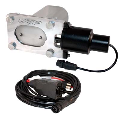 Oval Electronic Cutout Kit for single Oval low profile exhaust - sizes from 2.25in to 3in