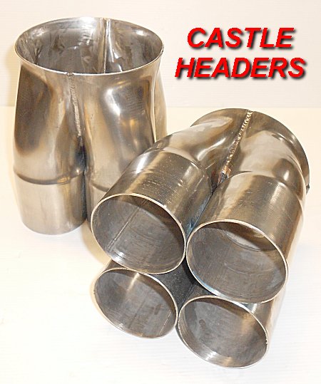 2 1/2in. i.d. x 4 INTO 1 x 5in. OUTLET 304 Stainless Steel
