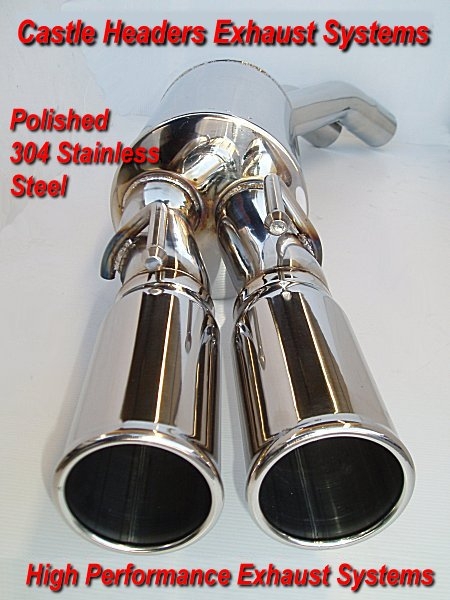 COMMODORE VT-VZ V6 & V8 5.7lt Ute and Wagon 2.5in. Twin Rear Muffler