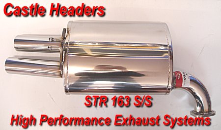 COMMODORE VE V6 & V8 6lt Sedan 2.5in. LH Rear Megaflow Muffler