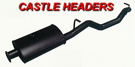 Toyota Landcruiser 76 series V8 4.5L Turbo Diesel Tail Pipe and Muffler 3in.
