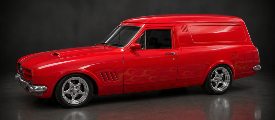 Red panel van hero image