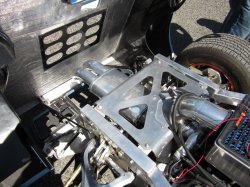 Muffler was refitted to the new intermediate exhaust.