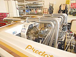 The custom 4 into 1 Headers have 1 3/4in primaries and 3in collectors. Built with 10mm laser cut header flange plates then JET-HOT coated for heat reduction and corrosion resistance.