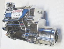 Chrome plated version of the Chevrolet LS1-2-3 engines LHS conversion starter