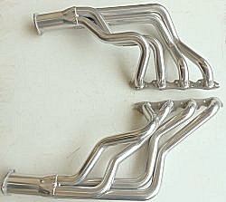 CASTLE HEADERS Custom built Headers for a Holden EFI V8 stroked 383 in a Torana LH. Headers are mandrel bent 4 into 1 design with 1 7/8in Pimaries - 3 1/2in Collectors - 3 bolt flanged with JET-HOT coating